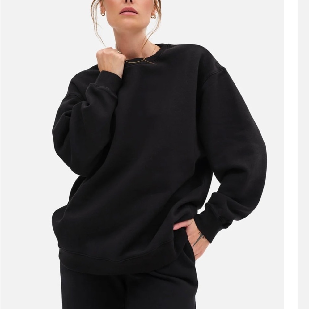 mate the label organic fleece bubble sweatshirt